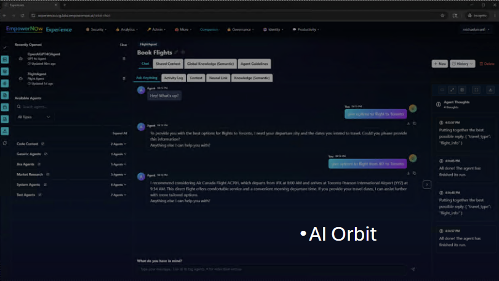 AI Orbit Interface